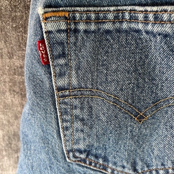 Levi's 501 Jeans Men's W29 L32 Blue Denim Button Fly Straight Leg Classic - Picture 7 of 8